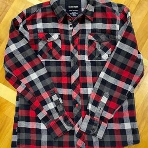 Zoo York‎ Red and black flannel shirt SZ XL